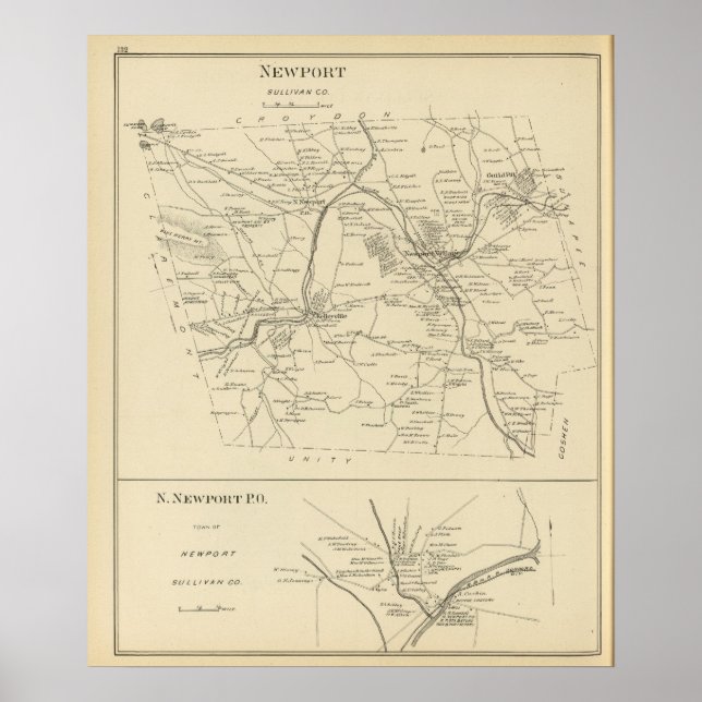Poster Newport, Sullivan Co (Frente)