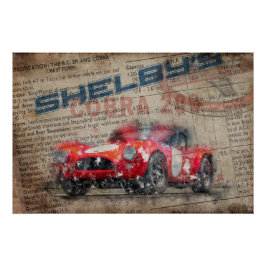 Póster Newspaper Shelby Cobra 289