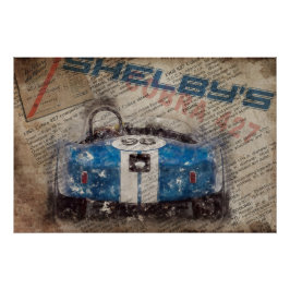 Póster Newspaper Shelby Cobra 427
