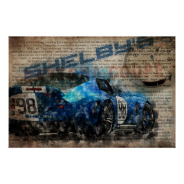 Póster Newspaper Shelby Daytona Coupe