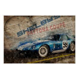 Póster Newspaper Shelby Daytona Coupe 2