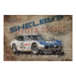 Póster Newspaper Shelby Toyota 2000GT