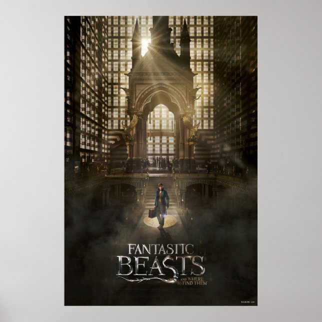 Poster NEWT SCAMANDER™ na sede do MACUSA™ (Frente)