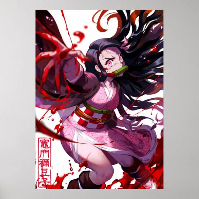 Poster Nezuko Kamado Demon Slayer (Frente)