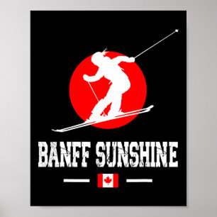 Poster Nff Sunshine Canada Ski Resort Rocky Mounains Ski