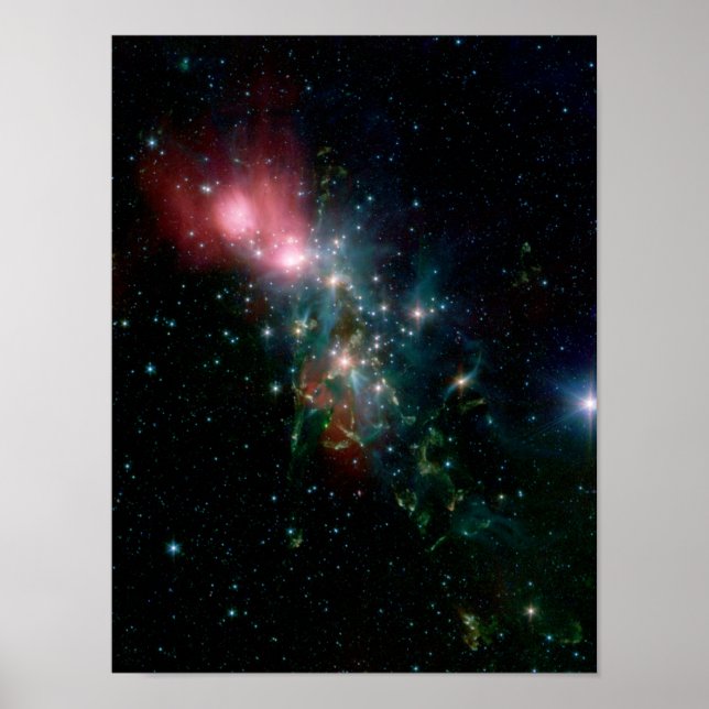 Poster NGC 1333 Nascimento caótico das estrelas (Frente)