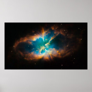 Poster NGC 2818 Nébula planetária a brilhar
