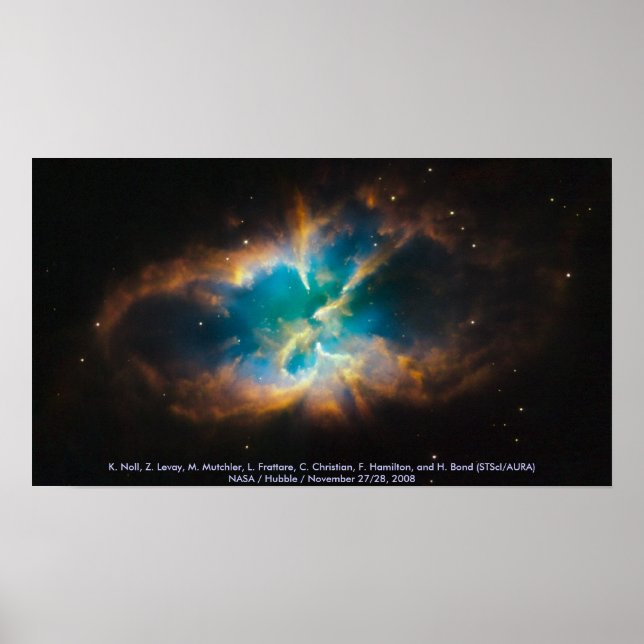 Póster NGC 2818/Nebulosa Planetária (Frente)