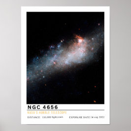 Poster NGC 4656 Galáxia do Taco de Hockey Educação Espaci