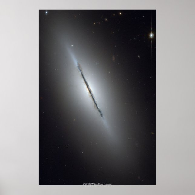 Póster NGC 5866, Galáxia do eixo (Frente)