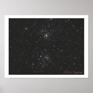 Poster NGC 869 e NGC 884 por Eric Dreher