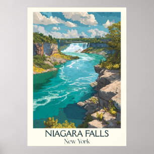 Poster Niagara Cai Arte Vintage Em Nova York
