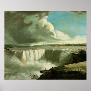 Póster Niagara Cai de Mesa Rock de John Vanderlyn