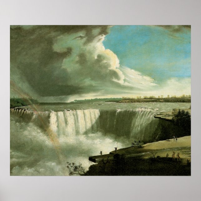 Póster Niagara Cai de Mesa Rock de John Vanderlyn (Frente)