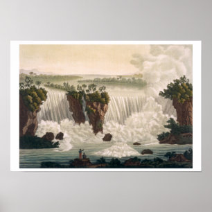 Póster Niagara Falls, 1818, 'de Le Traje Ancien e Mo