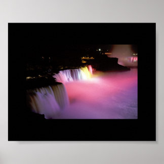 Póster Niagara Falls à Noite