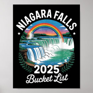Poster Niagara Falls Balde List 2025 Family Trip Summer