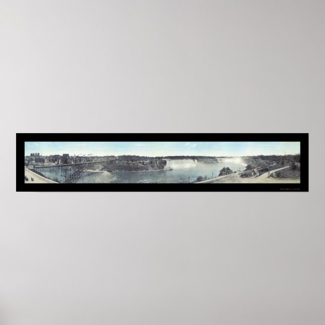 Póster Niagara Falls, Canadá Foto 1913 (Frente)