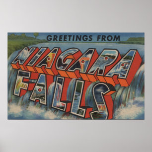 Poster Niagara Falls, New York - grandes cenas da letra