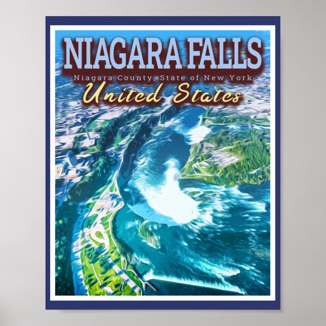 POSTER NIAGARA FALLS - NIAGARA NEW YORK ESTADOS UNIDOS (Frente)