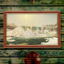 Niagara Falls no inverno por Jasper Francis Cropse