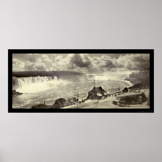 Póster Niagara Falls, Nova Foto 1909 (Frente)