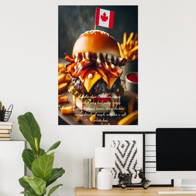 Poster Nibbler de norte: Bliss de Maple Bacon 24x36 (Escritório em casa)