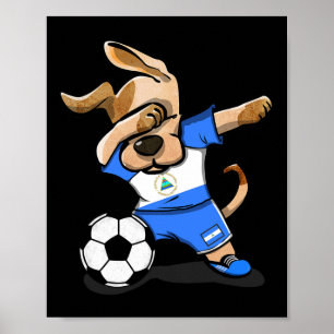 Poster Nicarágua Futebol Nicarágua Homens Mulheres Crianç