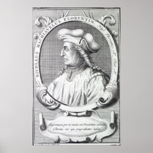 Póster Niccolo Maquiavelli, 1724