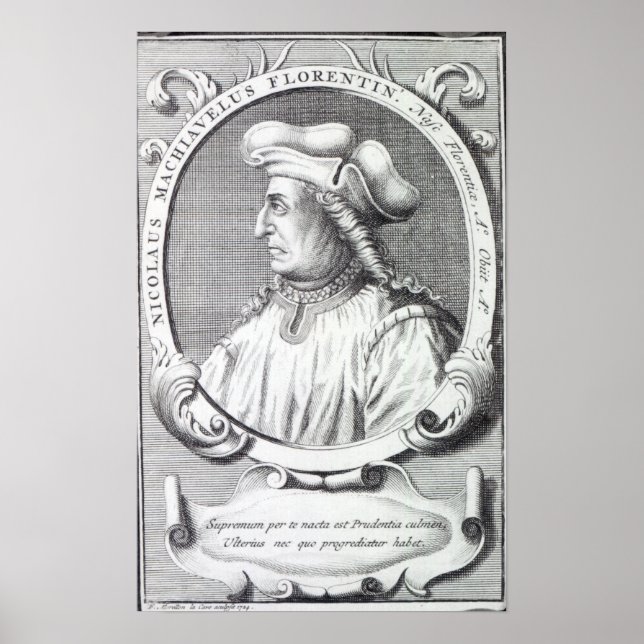Póster Niccolo Maquiavelli, 1724 (Frente)