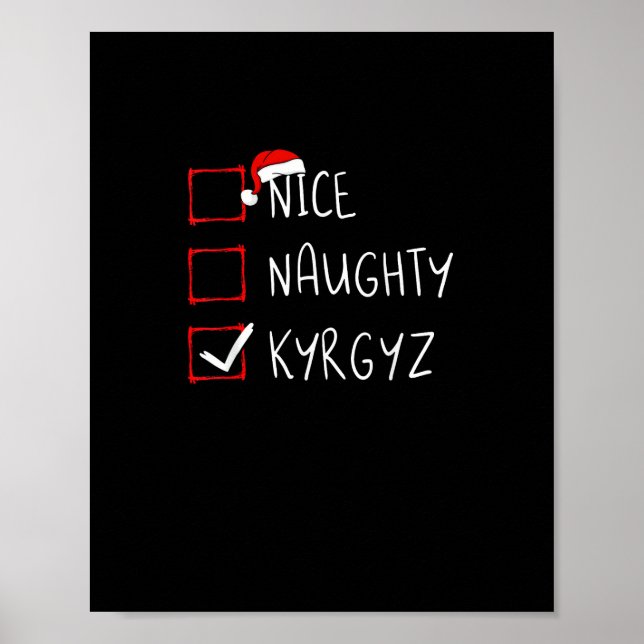 Poster Nice Naughty Christmas Kyrgyzstan Heritage   (Frente)