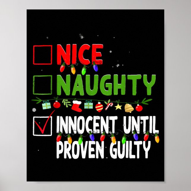 Poster Nice Naughty Innocent Until Proven Guilty Family C (Frente)