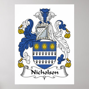 Póster Nicholson Family Crest