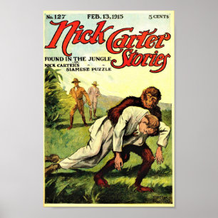 Poster Nick Carter Stories 127 - Encontrado Na Selva