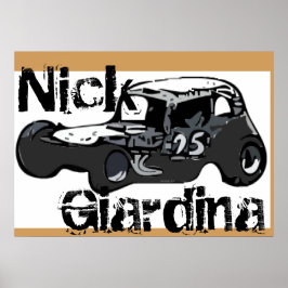 Póster Nick Giardina Coupe Stockcar - Carro de Corrida Mo