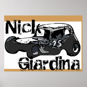 Póster Nick Giardina Coupe Stockcar - Carro de Corrida Mo