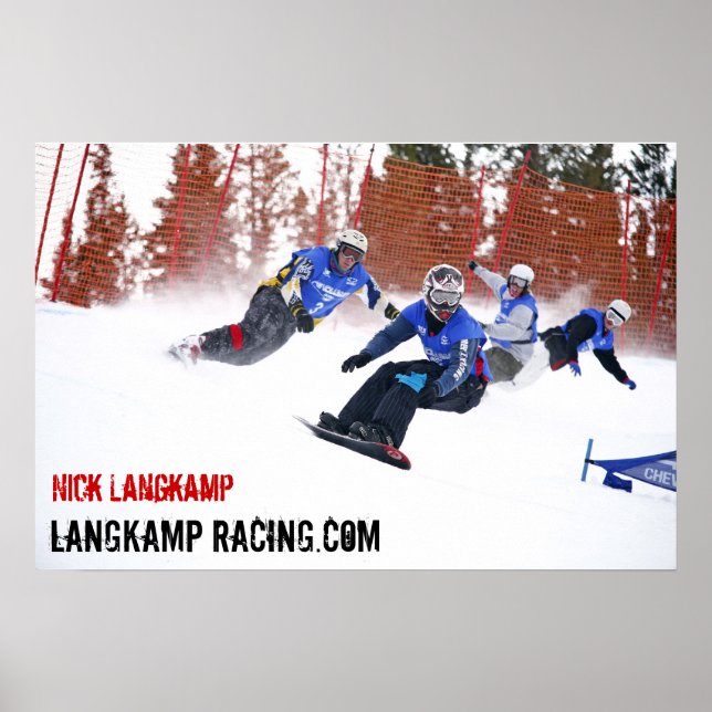 Póster Nick Langkamp Racing (Frente)