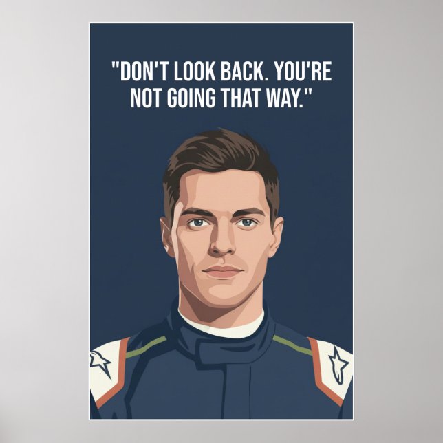 Poster Nico Hülkenberg Racing Vector – Não Olhe para Trás (Frente)