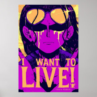 Poster Nico Robin I Quer Viver