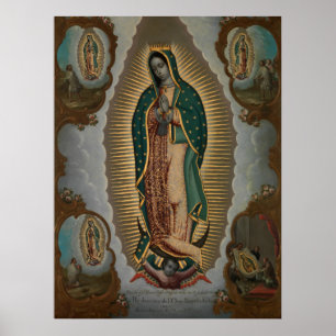 Póster Nicóis Enrquez A Virgem de Guadalupe