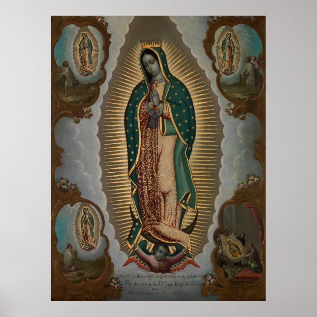Póster Nicóis Enrquez A Virgem de Guadalupe (Frente)