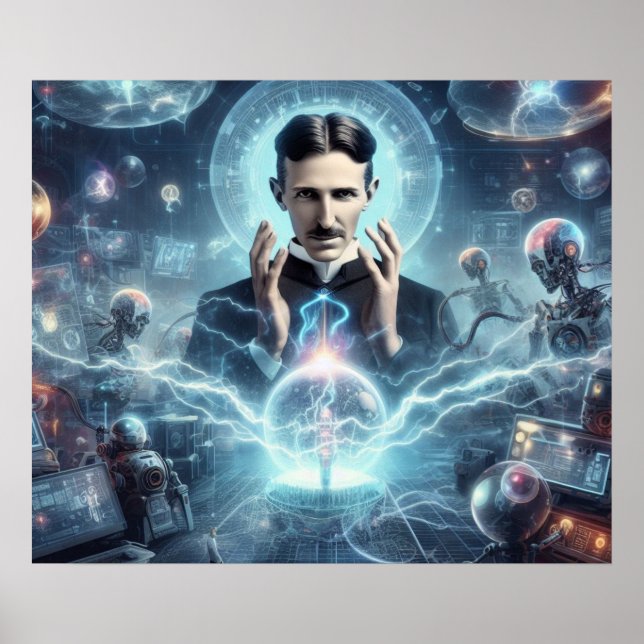Poster Nicola Tesla  (Frente)