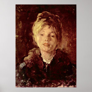 Poster Nicolae Grigorescu - Retrato de uma menina