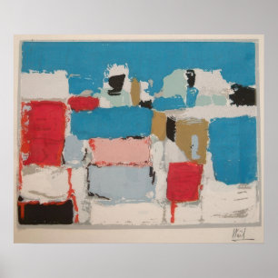 Poster nicolas de staël - Méditerranée 01 - marina Por Ni