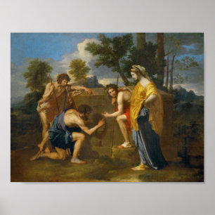Póster Nicolas Poussin - Et em Arcadia ego