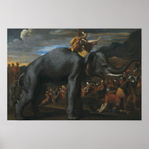 Poster Nicolas Poussin - Hannibal que cruza os cumes