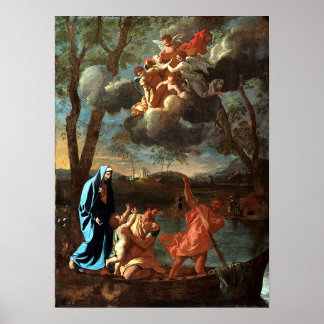 Poster Nicolas Poussin O Regresso da Santa Família (Frente)