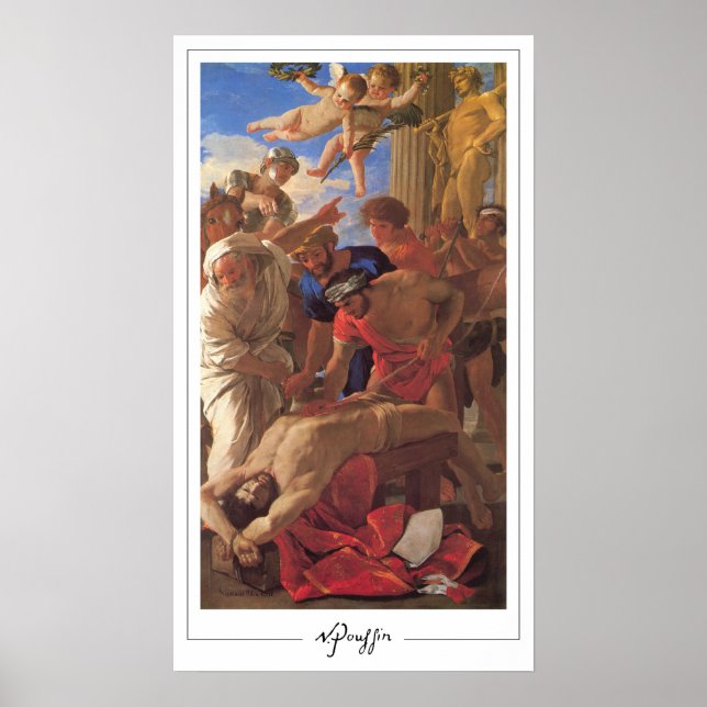 Poster Nicolas Poussin Zedign Cartaz de Arte #107 (Frente)