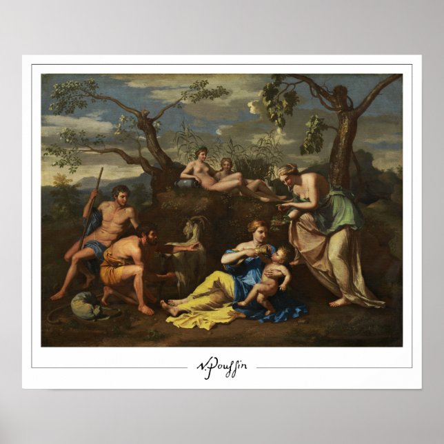 Poster Nicolas Poussin Zedign Cartaz de Arte #294 (Frente)