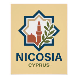Póster Nicosia Chipre Mediterrâneo
